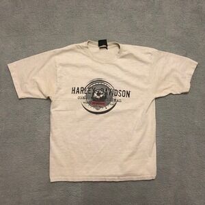 Vintage 1998 Harley Davidson T Shirt XL Gray Bikeworx Moundsville WV 90s Graphic